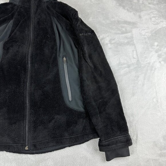 Columbia Black Fuzzy Jacket Women’s Size Small - Picture 9 of 11